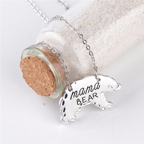 Mama Bear BEAR Dainty Pendant Silver - Picture 2 of 4